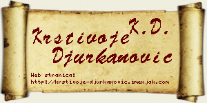 Krstivoje Đurkanović vizit kartica